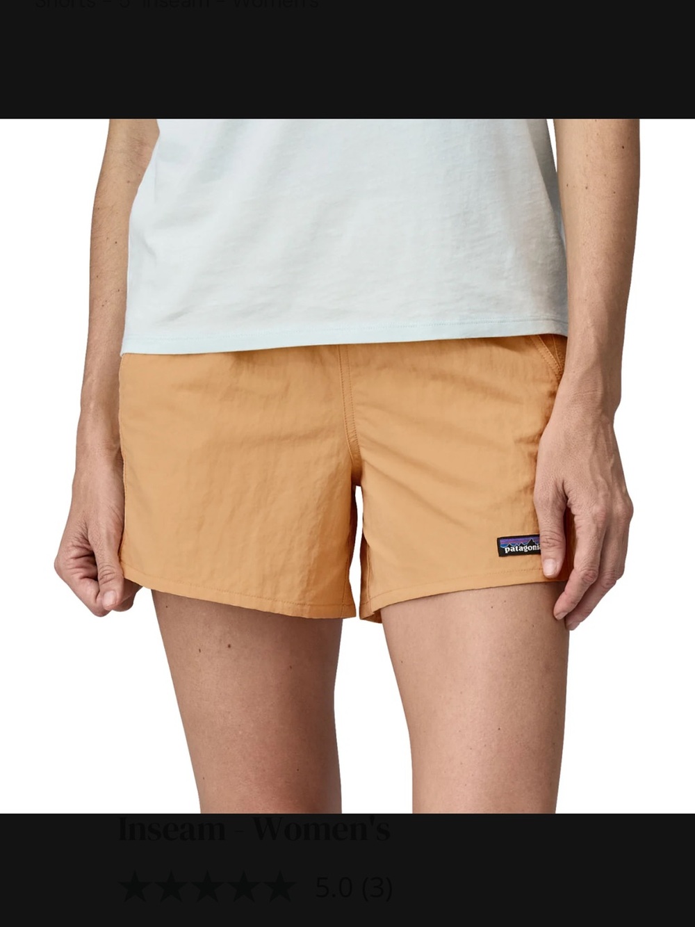 NWT Patagonia Women's Baggies Shorts - 5” inseam